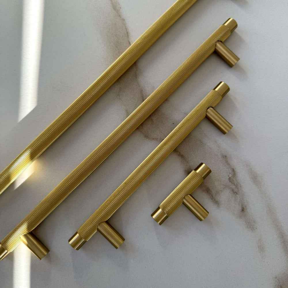 Håndtak Oslo - Børstet Messing (Matt Gylden) - ROM 7