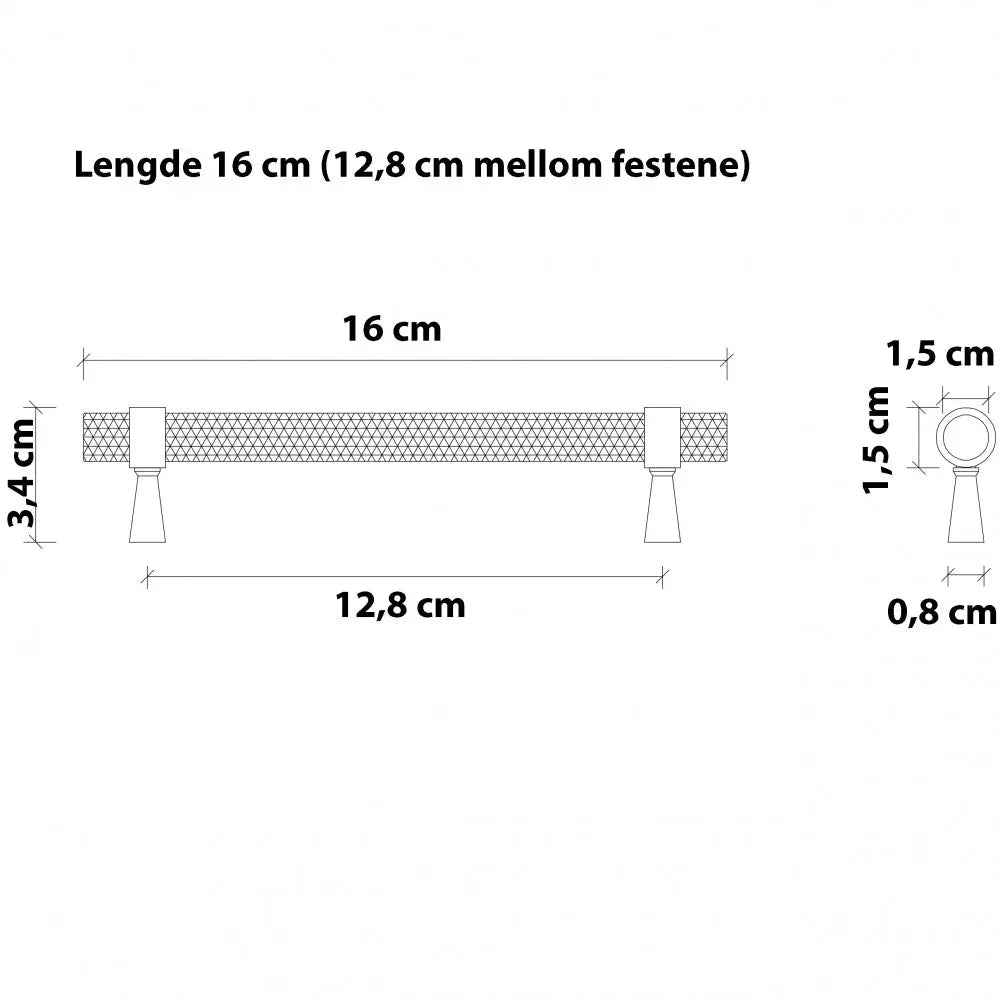 Håndtak Begen - Antikk Messing - ROM 7