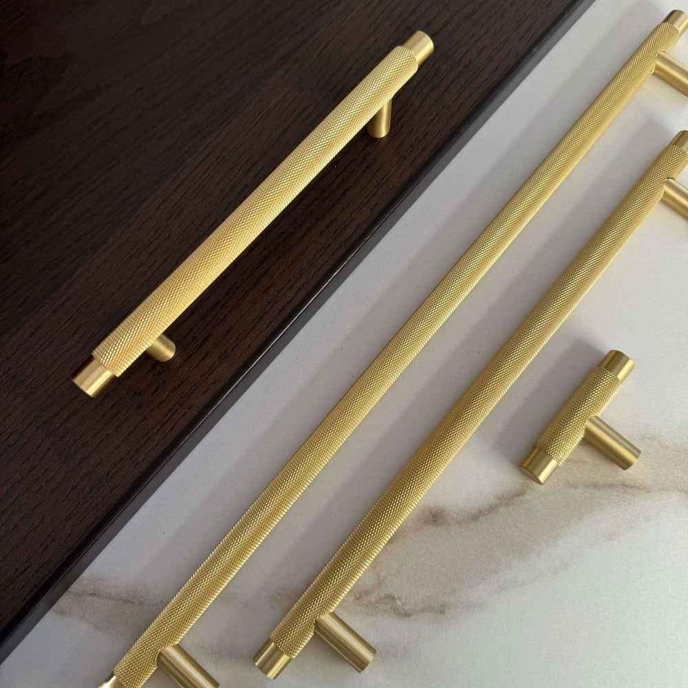 Håndtak Oslo - Børstet Messing (Matt Gylden) - ROM 7