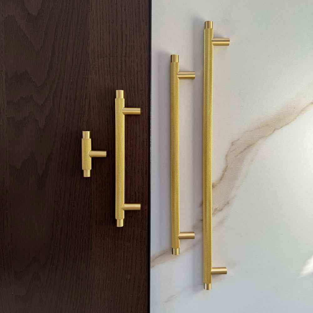 Håndtak Oslo - Børstet Messing (Matt Gylden) - ROM 7