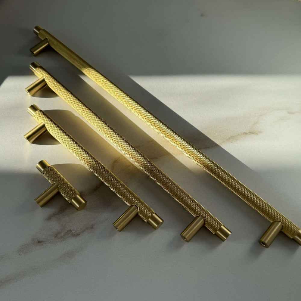 Håndtak Oslo - Børstet Messing (Matt Gylden) - ROM 7