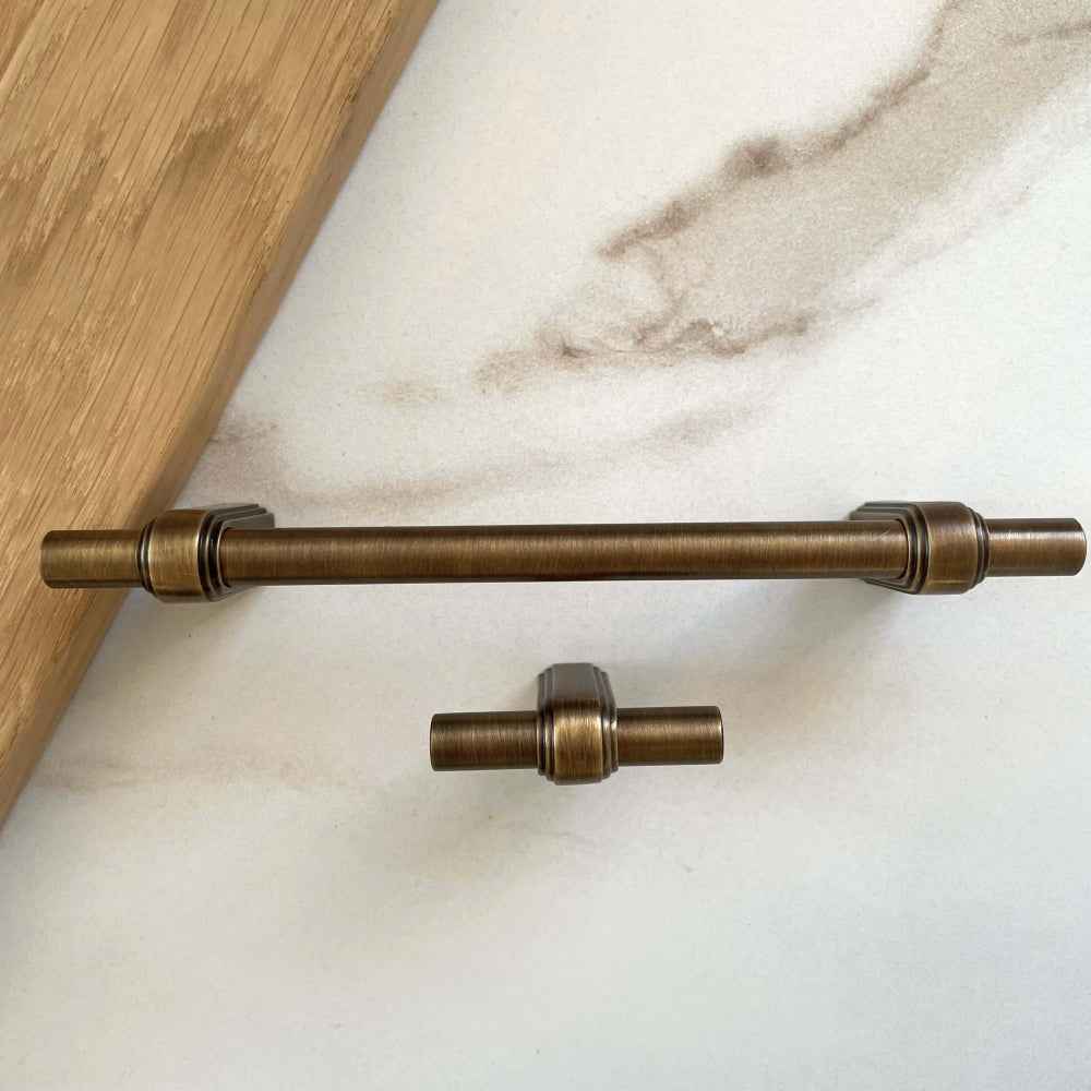 Håndtak Oxford - Antikk Messing - ROM 7