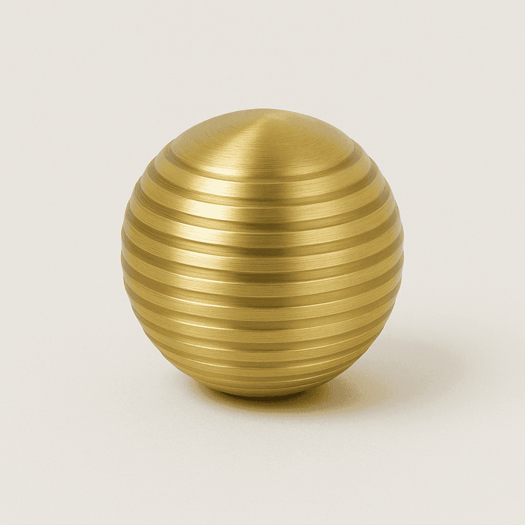 Knott Boston - Bøstet Messing (matt gylden) - ROM 7