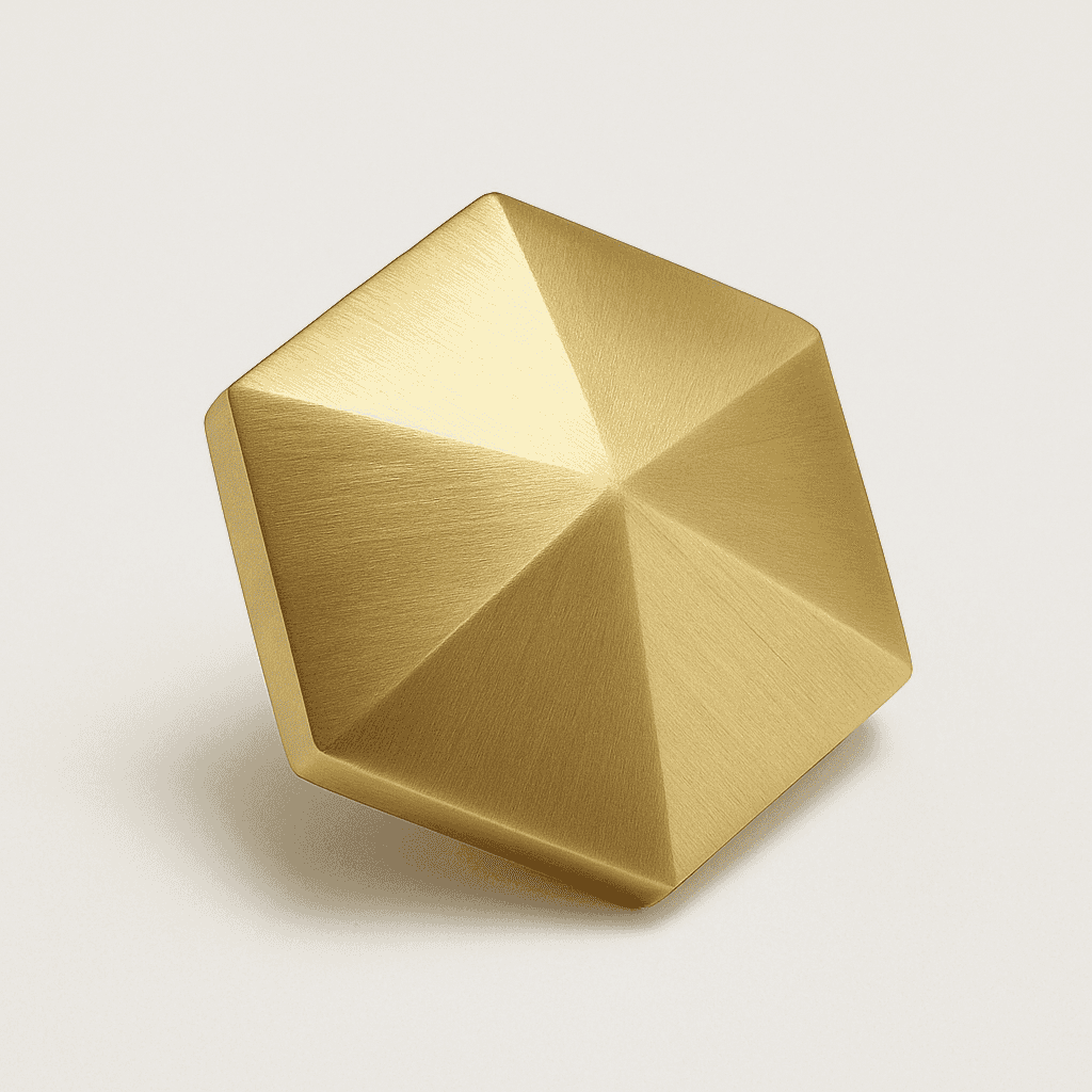 Knott Paris - Bøstet Messing (Matt gylden) - ROM 7