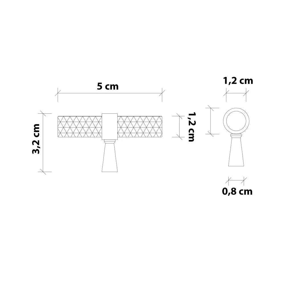 Håndtak Begen - Antikk Messing - ROM 7