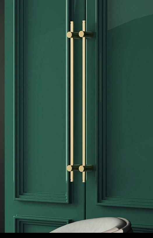 Håndtak London (Justebare) - Bøstet Messing (Matt Gylden) - ROM 7