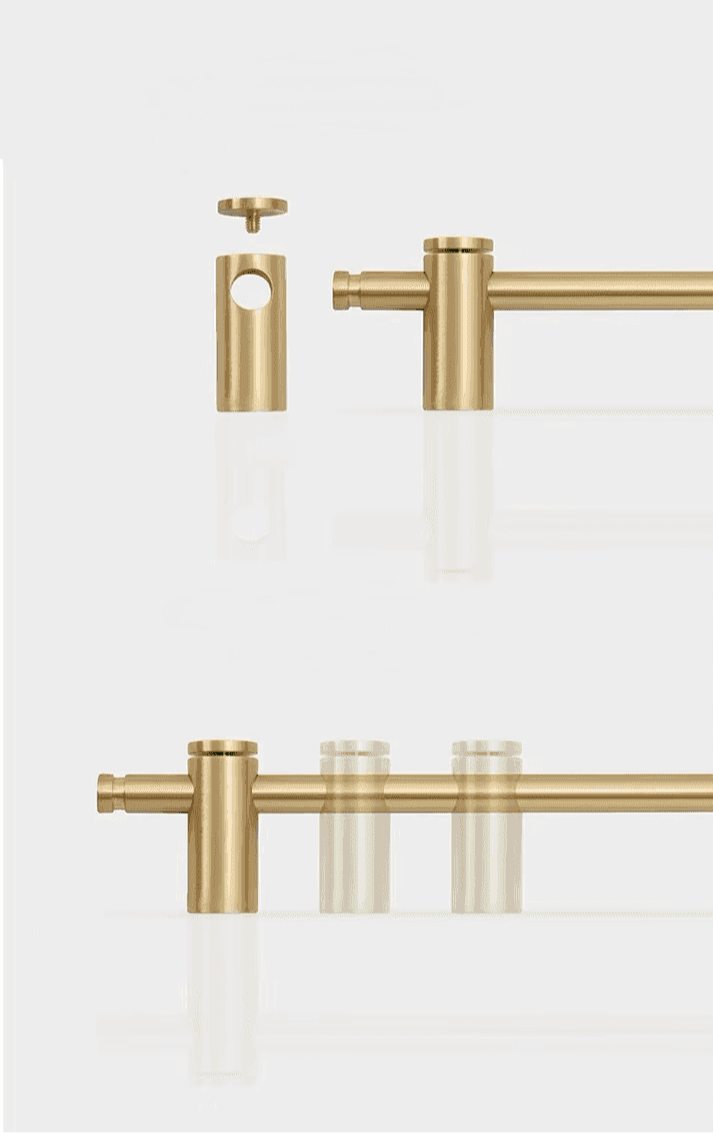 Håndtak London (Justerbare) - Antikk Messing - ROM 7