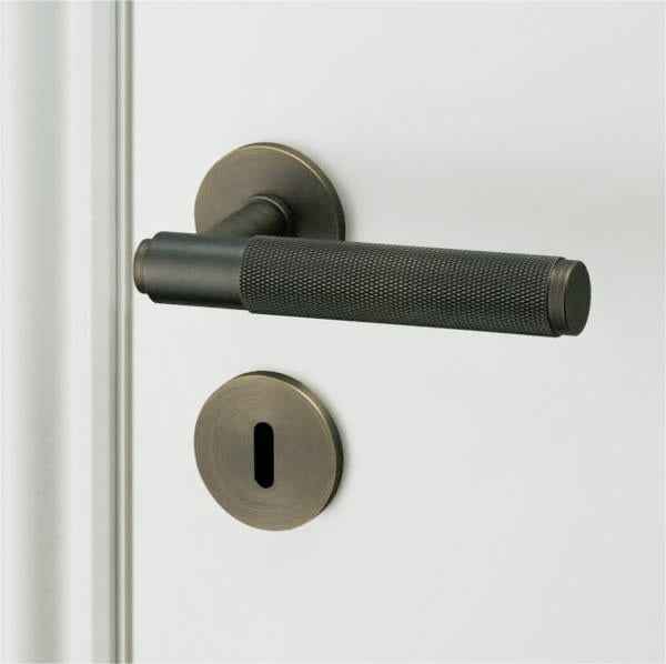 Dørhåndtak Oslo - Antikk Messing Finish - ROM 7